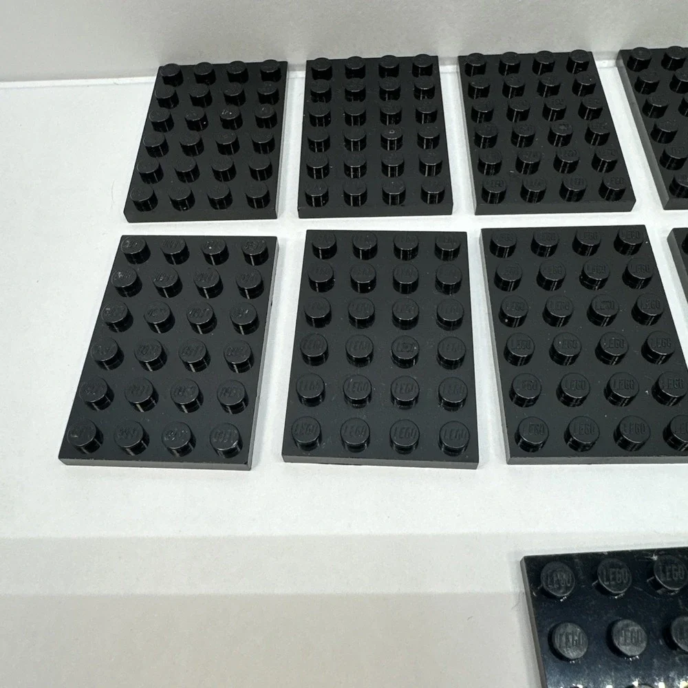 LEGO® Part # 3032‎ Black 4x6 Plate Lot Of 11